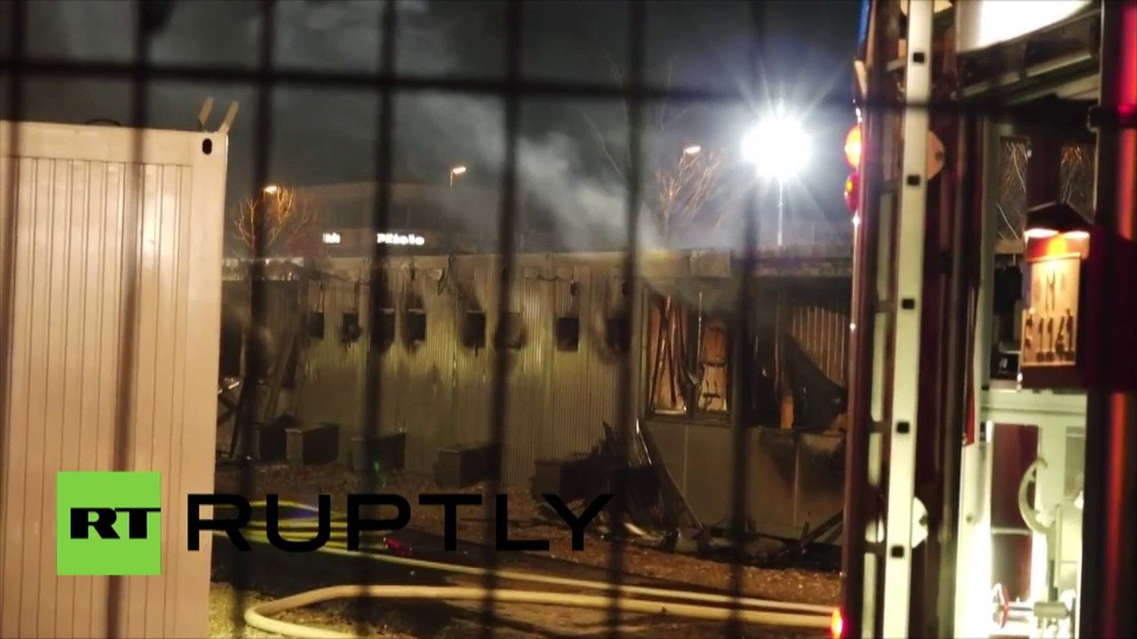 Un incendie embrase un asile de réfugies à Munich