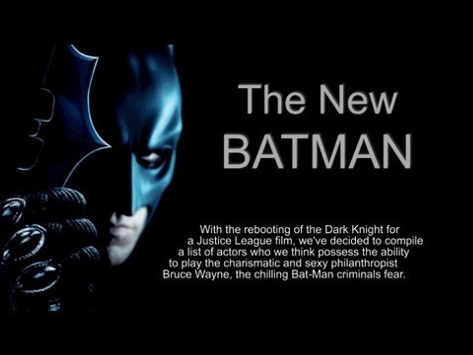 New Batman: Johnny Depp, Ben Affleck, Ryan Gosling, Gerard Butler, Colin  Farrell - Video Dailymotion
