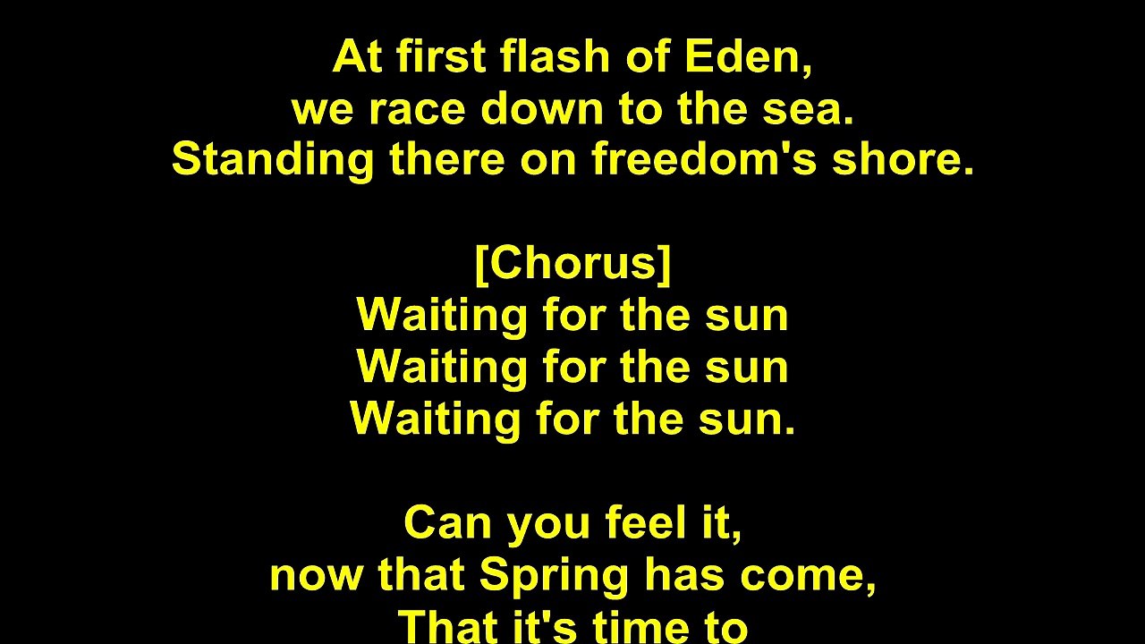 Doors – Waiting For The Sun Lyrics