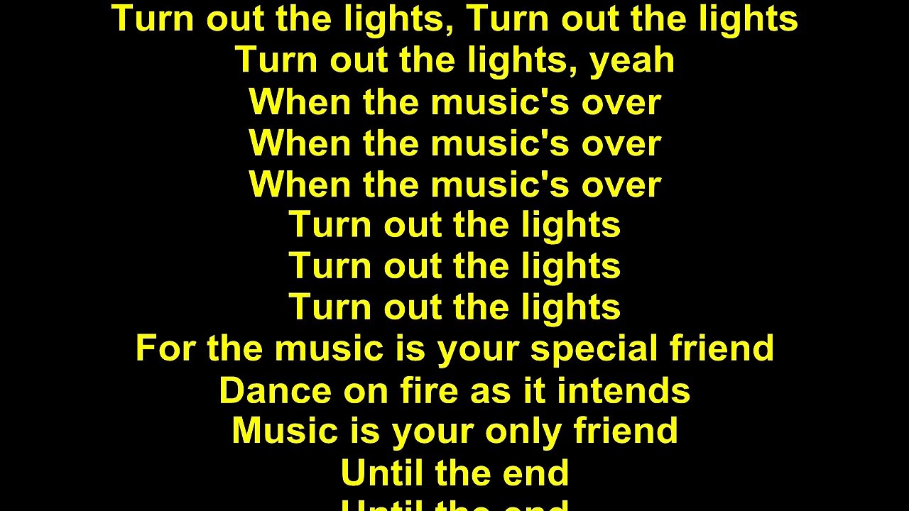 Doors – When The Music's Over Lyrics