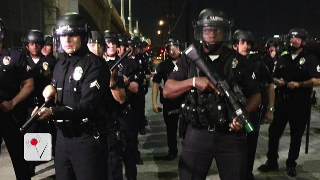 LAPD Brings Riot Gear as Fans Say Goodbye to 'Grease' Bridge