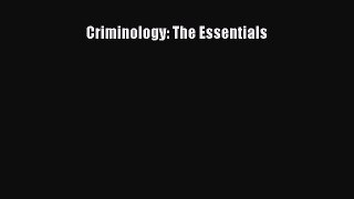 (PDF Download) Criminology: The Essentials Download