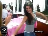 Pakistani Girl Dance With Friends at Cafe