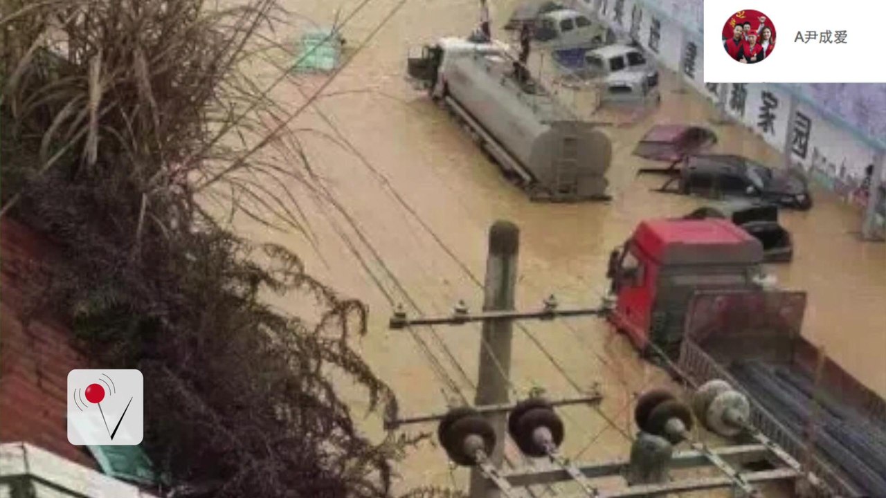 Dam collapses in China, trapping more than a dozen people