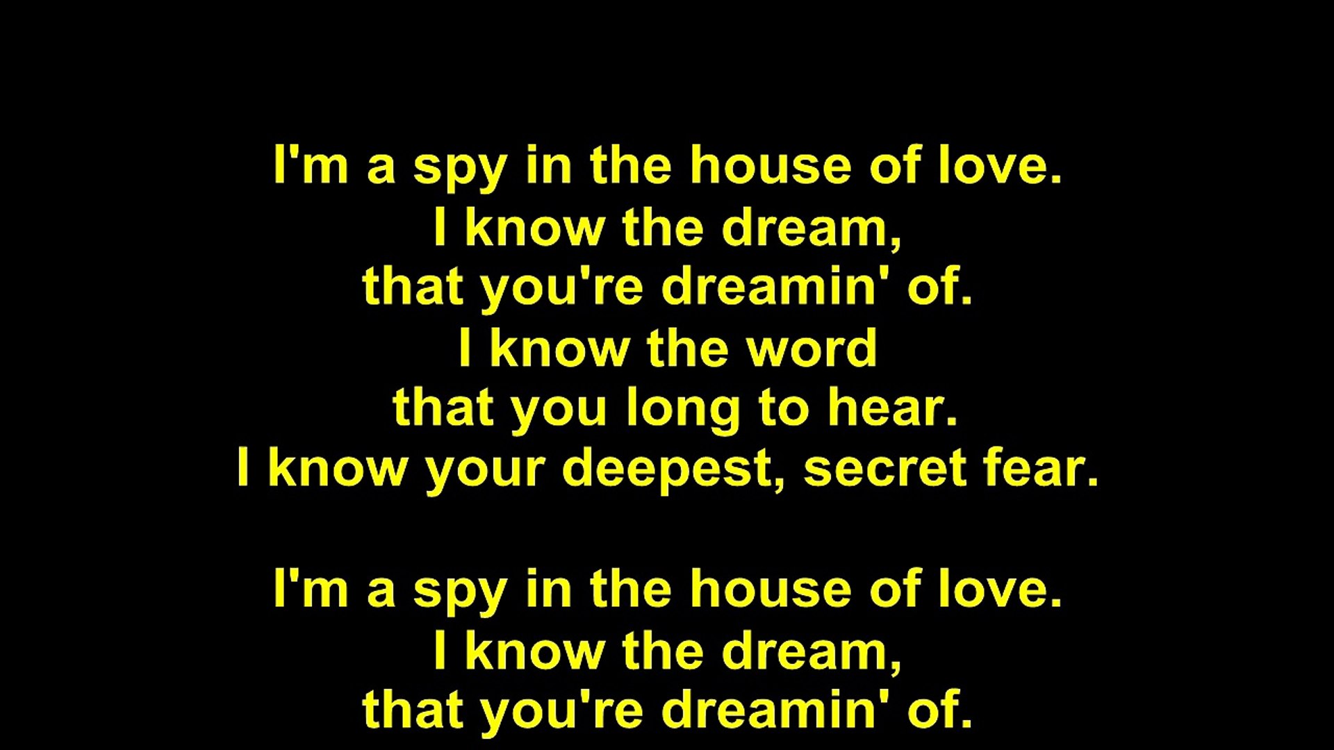 Doors The Spy Lyrics Video Dailymotion