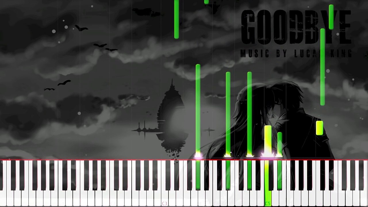 Emotional Piano Music - Goodbye | Synthesia Tutorial | Solo Piano