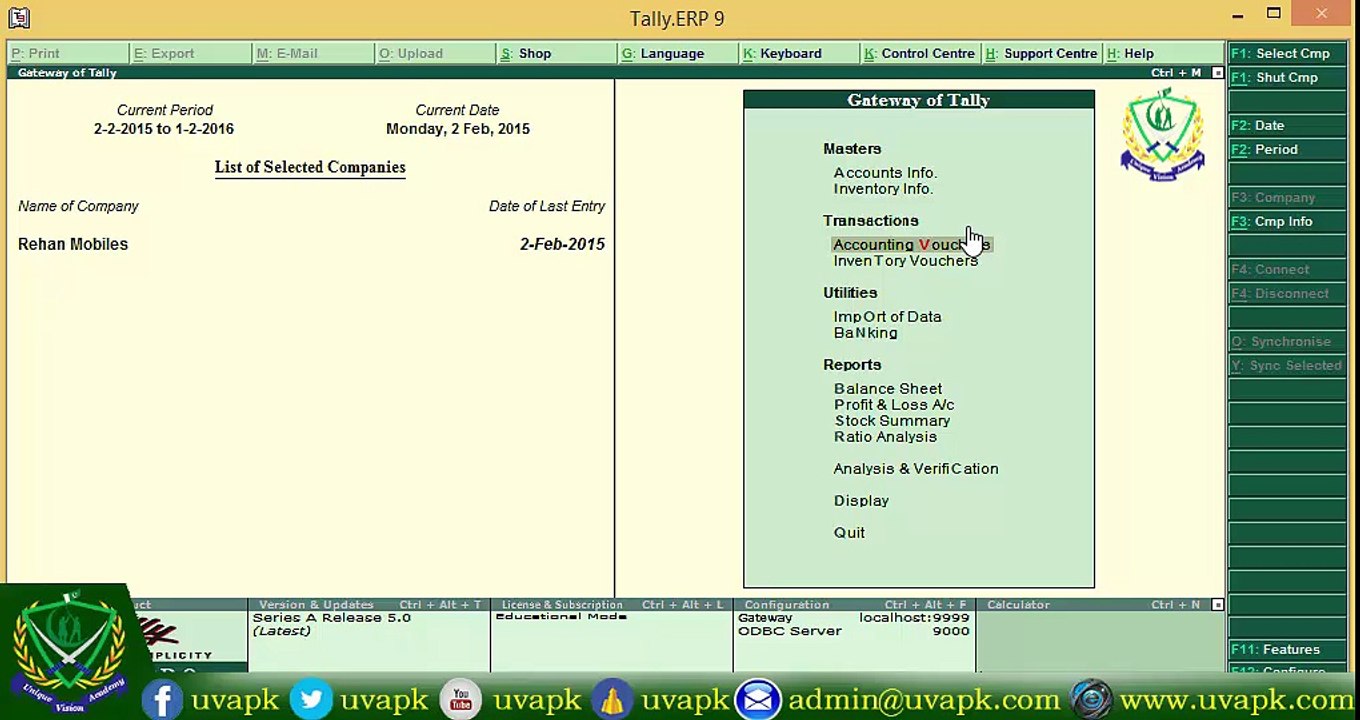 Lecture 13 how to make inter bank transaction in tally in hindi urdu