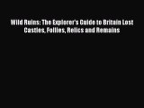 Wild Ruins: The Explorer's Guide to Britain Lost Castles Follies Relics and Remains  Free Books