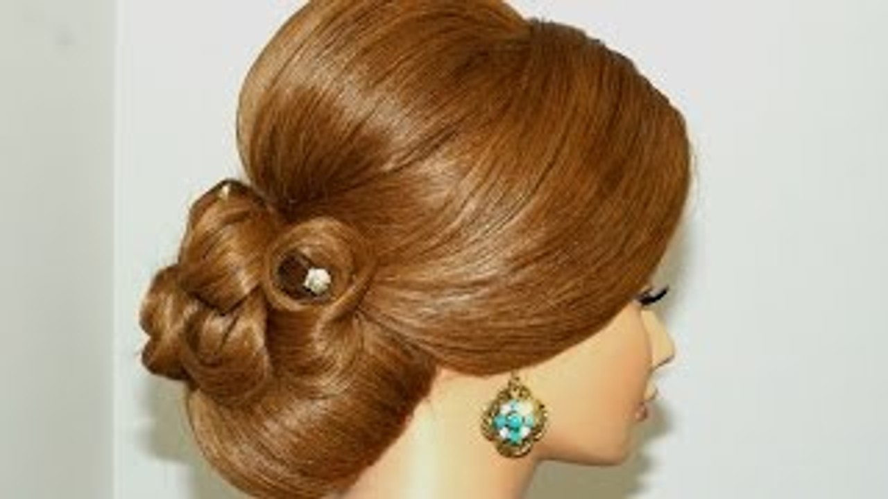 Wedding prom updo, hairstyle for long hair