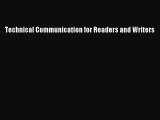 Technical Communication for Readers and Writers  Free Books