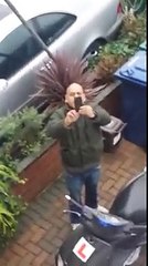 Police go onto someones property and damage their motor bike