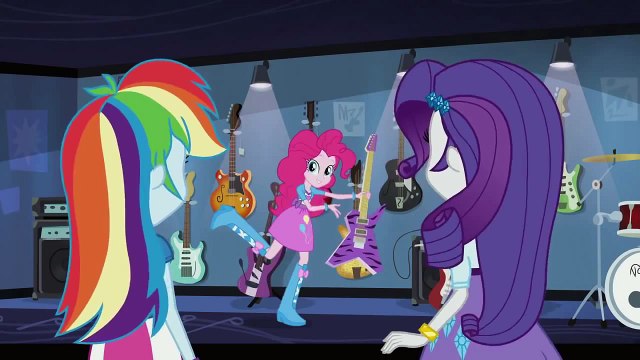 MLP: Equestria Girls Rainbow Rocks | Cortos Animados [2º Corto] Duelo de Guitarras (Españo