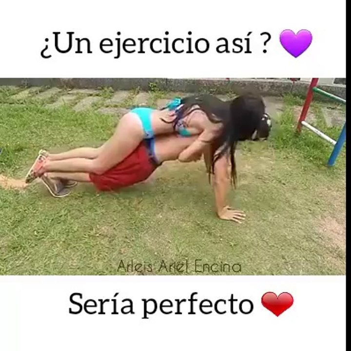 Buena forma de hacer ejercicio en pareja - Videos Sorprendentes