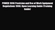 [PDF Download] PUWER 1998 Provision and Use of Work Equipment Regulations 1998: Open Learning