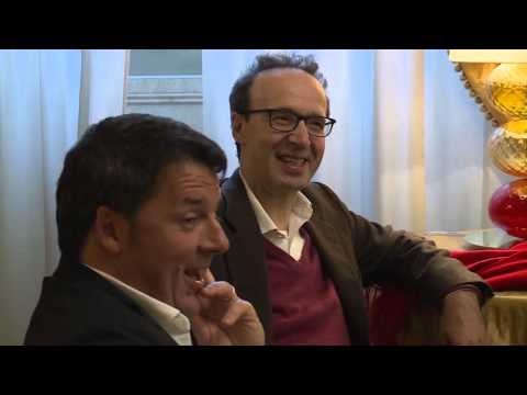 Roma - Renzi e Franceschini incontrano Bertolucci, Benigni, Sorrentino e Tornatore (28.01.16)