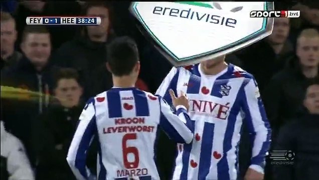 0-1 Henk Veerman Goal Holland Eredivisie - 28.01.2016, Feyenoord 0-1 SC Heerenveen
