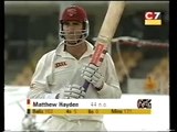 Young SHOAIB AKHTAR vs Matthew Hayden 128 vs Pakistan 199900