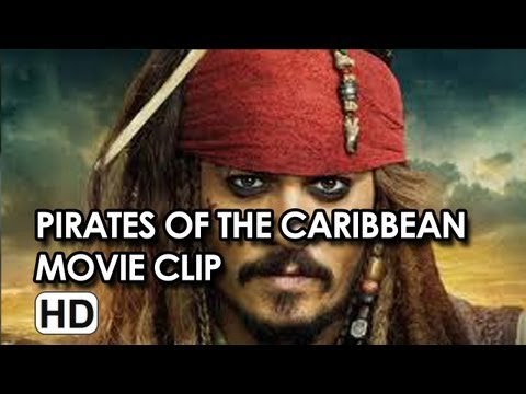 Johnny Depp in Wet Again Movie Clip from Pirates of the Caribbean: On Stranger Tides