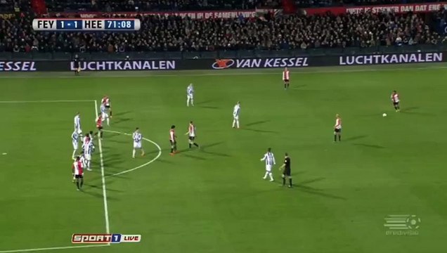 Feyenoord 1-1 SC Heerenveen super Goal Anass Achahbar - 28.01.2016