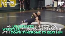 Undefeated Wrestler Lets His Opponent With Down Syndrome Beat Him