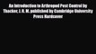 [PDF Download] An Introduction to Arthropod Pest Control by Thacker J. R. M. published by Cambridge
