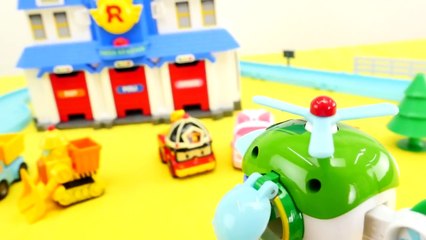 Çizgi Film Damperli Kamyon Dampu ve Buldozer Bruner Kurtarma istasyonu yapıyor