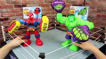 Marvel Superheroes Spiderman & The Avengers Hulk Smash Punching Boxing Action Figures Disn