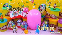 Hello Kitty Play doh Disney Donald Duck Kinder surprise eggs