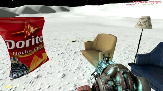 Gmod Sandbox Funny Moments MOON Edition Doritos Bag Fight, The Matrix, Space Ship (Garrys