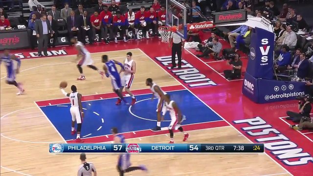 Philadelphia Sixers - Detroit Pistons Highlights 27 Jan16