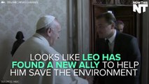 Leo And Cool Pope Francis Kick It In The Name Of The Environment