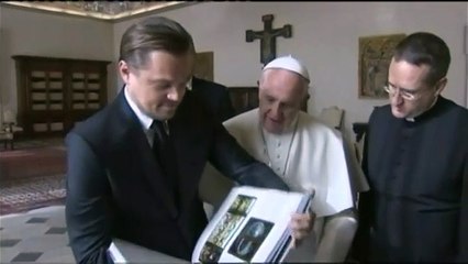 Le pape François reçoit Leonardo DiCaprio pour parler de défense de l'environnement