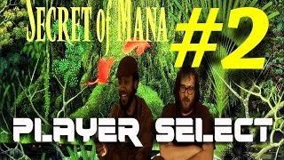 Let's Play Secret Of Mana [BLIND] Part 2 (A Taste Of Co-Op) - SNES - Player Select