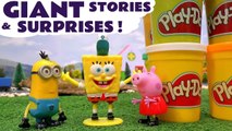 Peppa Pig and Thomas and Friends Play Doh with Minions Spongebob Stories and Surprises Pep