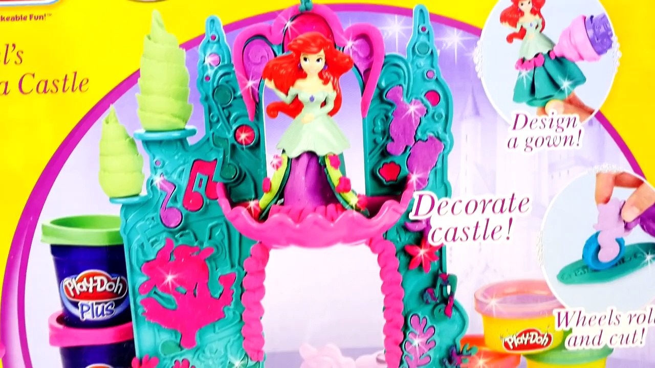 Play Doh Ariels Undersea Castle Frozen Elsa Anna Magiclip Playdough Mix n Match Disney Dolls