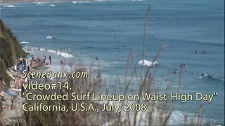 Waist-High Day Surf Lineup Crowds