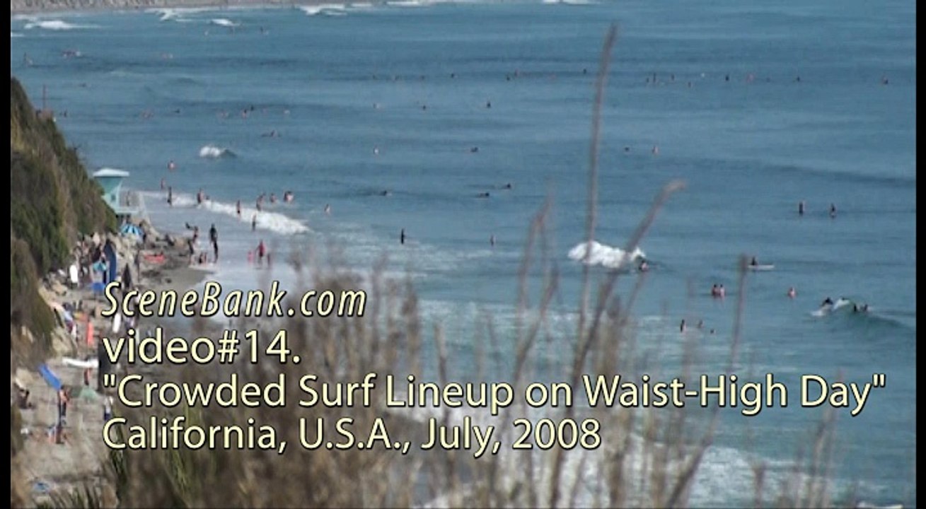 Waist-High Day Surf Lineup Crowds