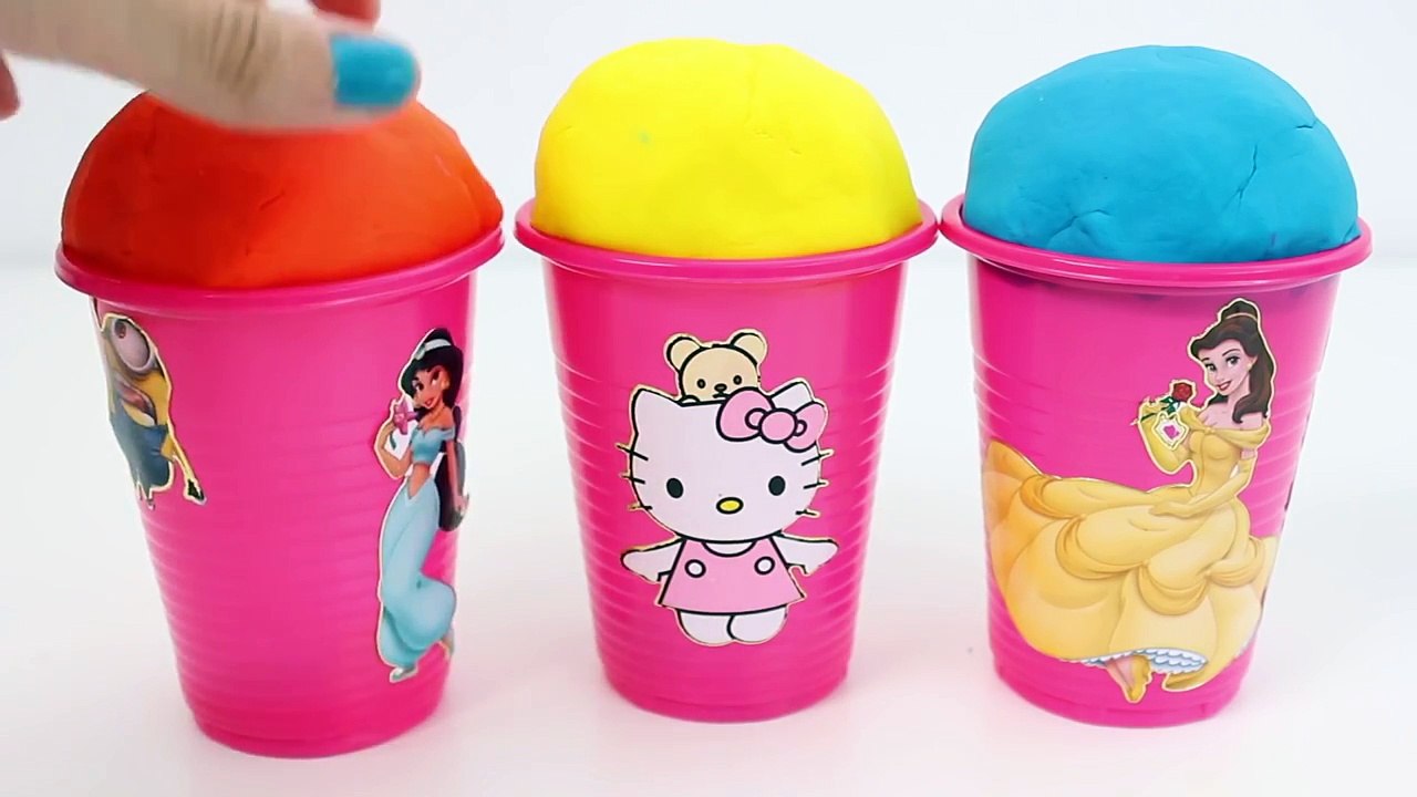 Play Do Ic Cream Surpris Toy Mickey Mous Disney Princes Hell Kitty Minni Play Doug  Videos