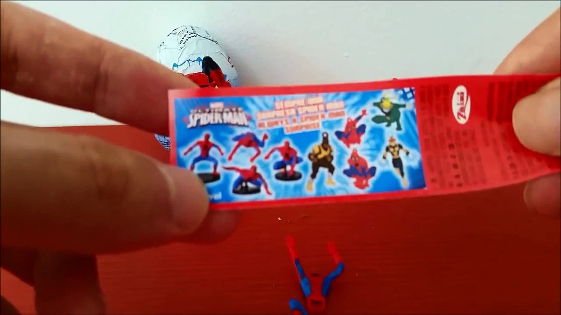 spiderman kinder egg
