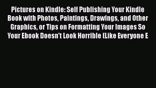 Pictures on Kindle: Self Publishing Your Kindle Book with Photos Paintings Drawings and Other