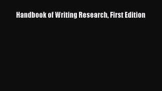 [PDF Download] Handbook of Writing Research First Edition [Download] Online