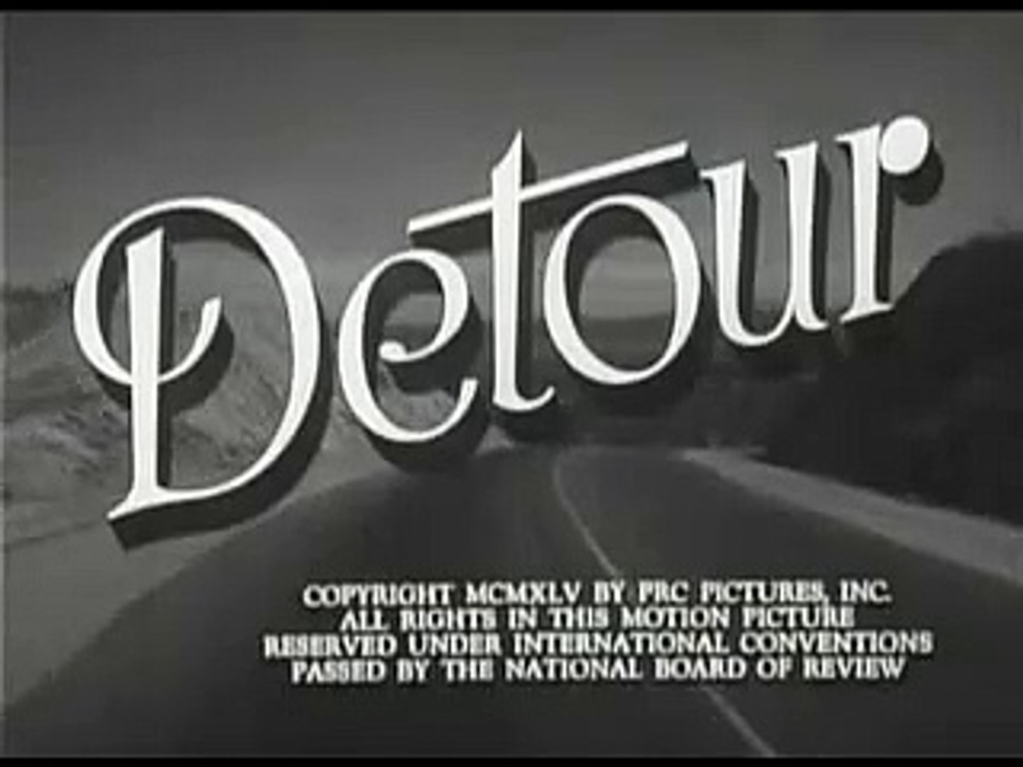 ⁣Detour (1945) [Film Noir] [Drama]