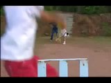 Classic Imran Khan playing cricket with his kids