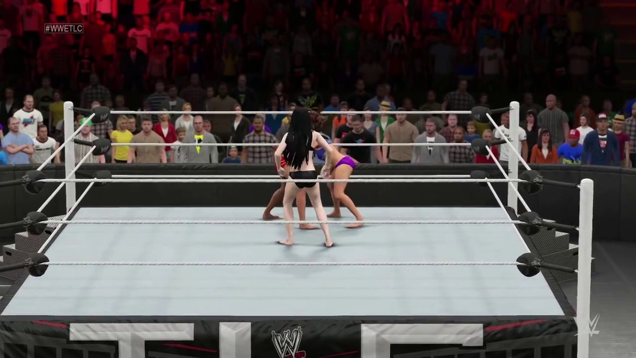 WWE 2K15 (PS4) First and Only 6 Diva Bra & Panties Battle Royal