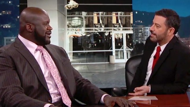 Jimmy Kimmel Surprises Shaq with News of Staples Center Statue