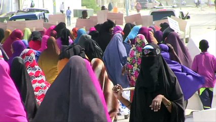 Protesto na Somália contra o terrorismo