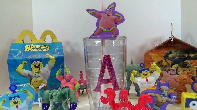 SPONGEBOB MOVIE SPONGE OUT OF WATER McDONALDS HAPPY MEAL TOYS INVINCIBUBBLE PLAY DOH SURPRISE EGG