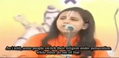 Hindu girl speech against Pakistan (excellent reply by Pakistani )