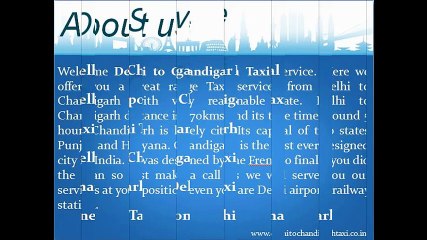 Delhi to Chandigarh Taxi | New Delhi to Chandigarh Taxi