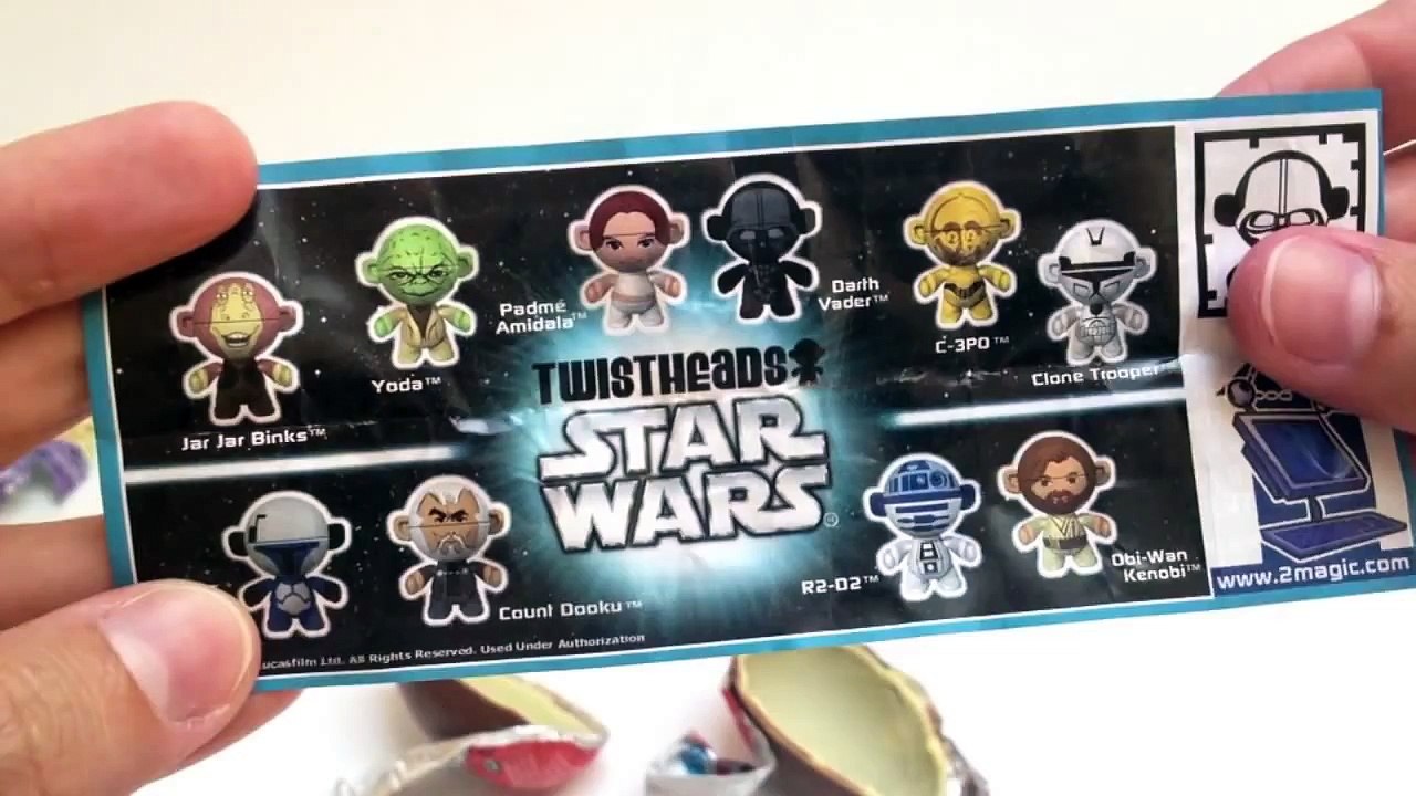 3 Star Wars Kinder Surprise Chocolate Eggs Unwrapping